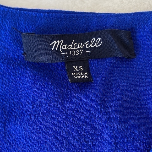 Madewell Royal Blue Du Jour Tunic Dress Size XS - Picture 8 of 13